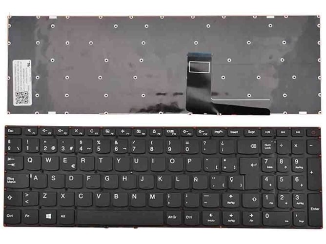 Teclado para Portátil Lenovo Ideapad 110-15Acl 110-15Ast 110-15Ibr Negro