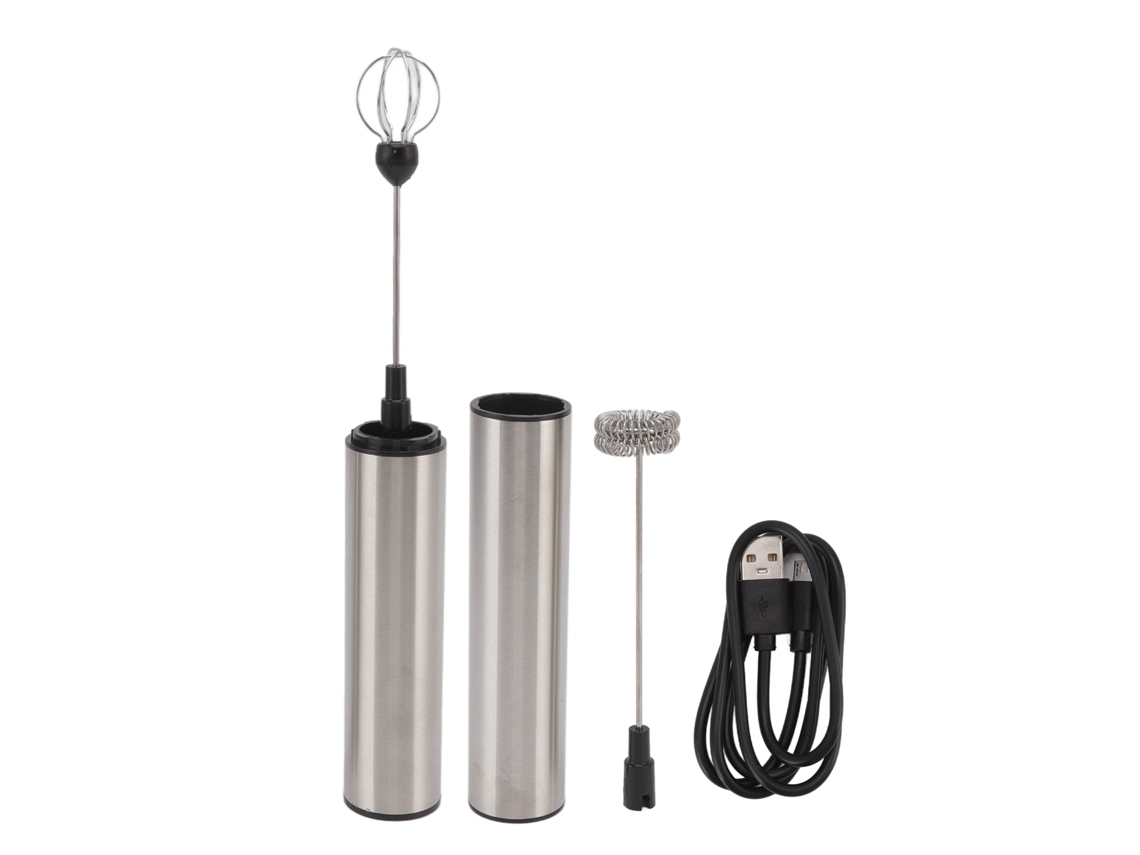 Mini Espumador De Leche Eléctrico Portátil, De Acero Inoxidable, Desmontable, Para Uso En La Cocina, 800 Mah