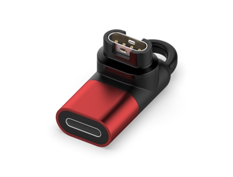 Adaptador de carga para reloj Garmin de 8 pines para mujer (rojo)