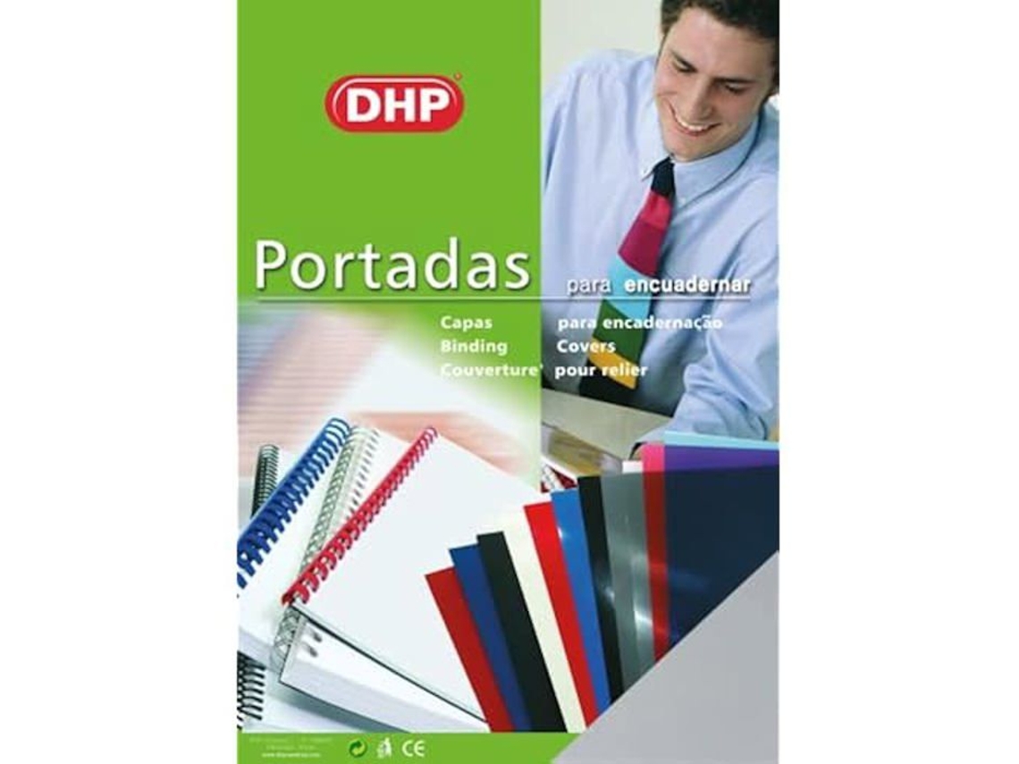Paquete de 100 tapas de encuadernación DHP de PVC de vidrio, formato A4, 0,30 mm de grosor