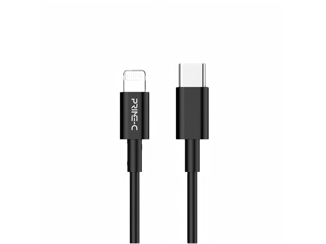 Cable de datos USB-C para Apple, 20 W, imitación TPU, 1 metro, carga rápida sin dañar el dispositivo, negro, PAPRIKA