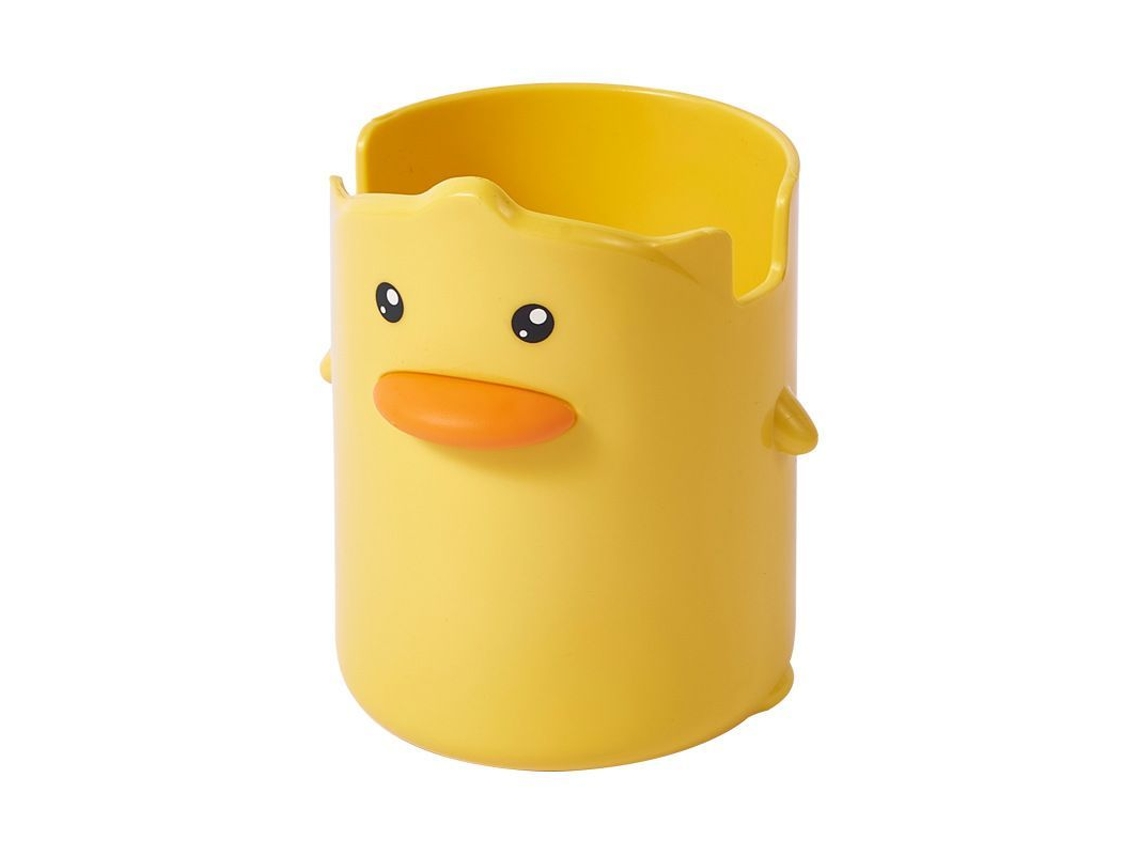 2026rebe-porta Lápices Pato Amarillo Linjou Creativo Para Niños Contenedor De Papelería Multifunción Resistente