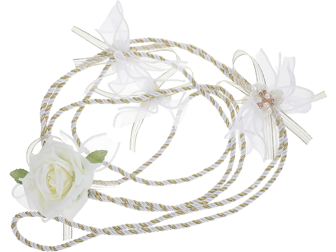 Cordón Nupcial Decoración Plástico Esencial Versátil Realza Ambiente Novios Ceremonias Occidentales Uso