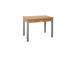 Mesa Cocina Extensible Madera Silanta MOMMA HOME (Roble - Aglomerado -100/160x60x76 cm)