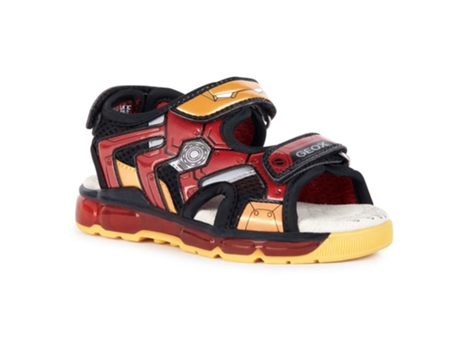 Androi Sandalias Rojo Negro EU 28 Niño GEOX