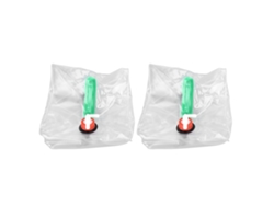 2 Cubos De Agua Plegables 20 Litros, Pvc, Portátiles Y Transparentes, Con Grifo,
