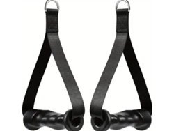 Asas reforzadas, ideales para accesorios de polea en máquinas de cuerda y sistemas de tracción con banda de resistencia. Mdug (negro, 1 par)