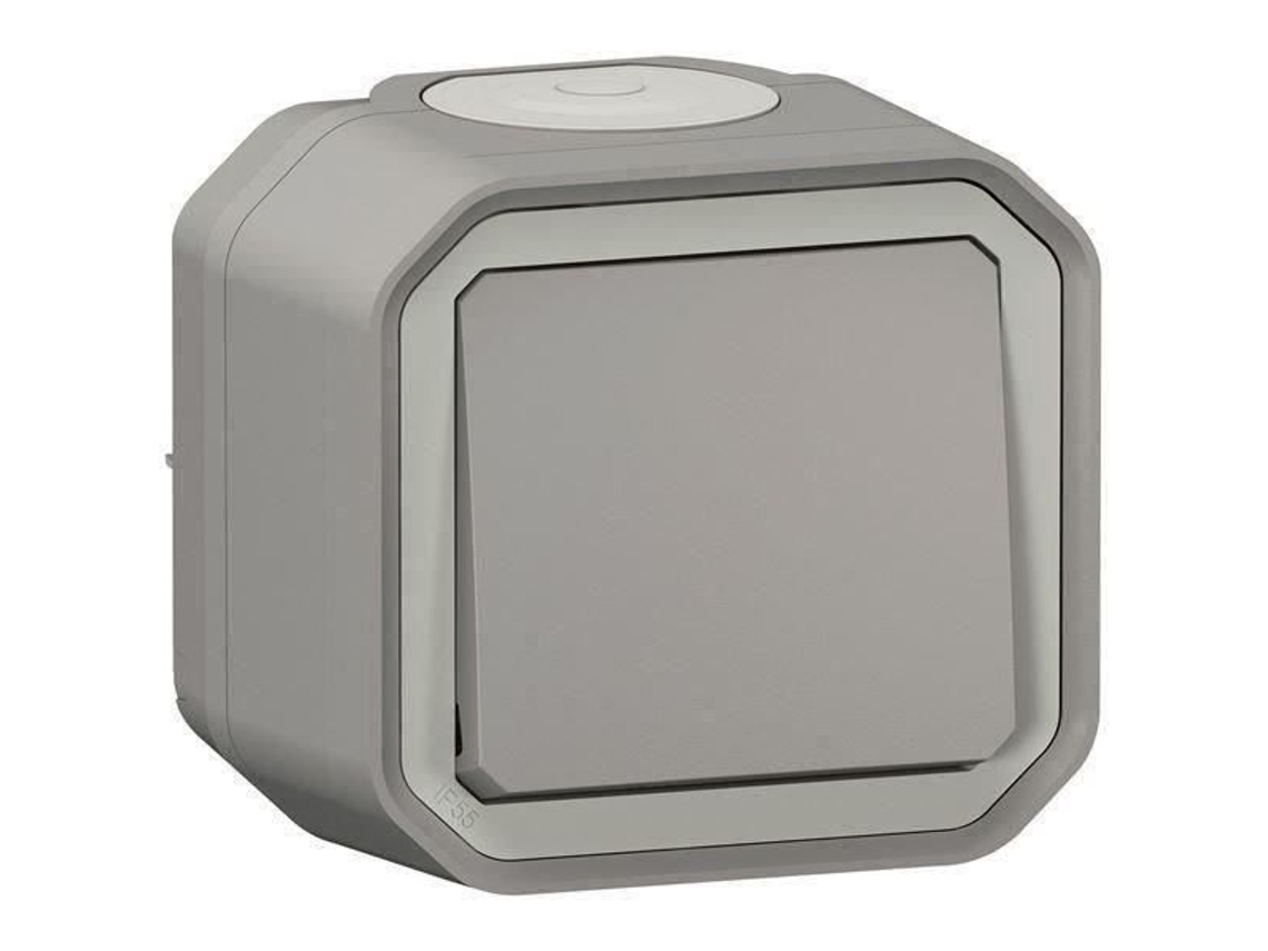 Botón Único Impermeable Legrand Plexo 10a Gris