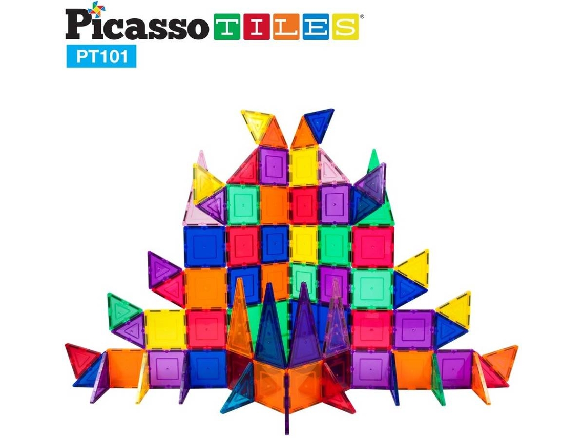 Juego de bloques magnéticos PICASSO TILES 101 piezas (edad mínima recomendada: 3 años)