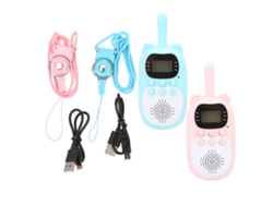 Walkie Talkie Infantil Sem Fio Multifuncional De Plástico Com Design De Desenhos Animados Para Crianças