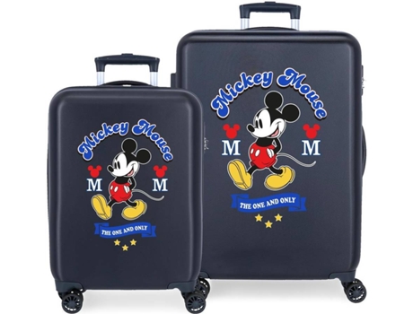 Conjunto de Maletas de Cabina DISNEY Mickey The One and Only 55 y 68cm Azul