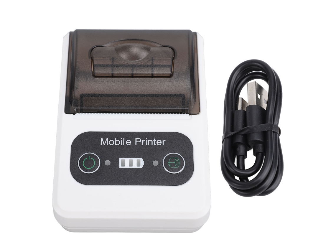 Impresora Térmica Bluetooth 58mm Portátil Hoja De Diente Pequeña Para Tiendas Restaurantes