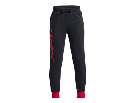 Chándale de Niños para Fitness UNDER ARMOUR Chándal Rival Script Rojo (8/10 años)