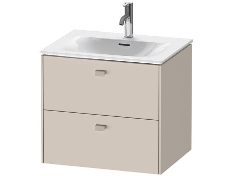 Mueble DURAVIT Brioso bajo lavabo montado en la pared 62,0 x 47,9 cm 2 cajones incl. recorte de sifón y delantal para lavabo Viu 234463