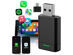 Adaptador inalámbrico CarPlay para iPhone y Android, Plug and Play, compatible con iOS 10 y coches Siurn 2016.