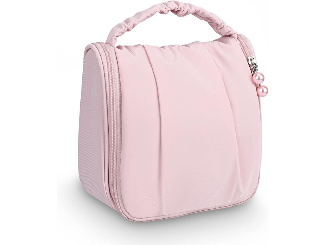2026-bolsa De Toiletries Colgante Viaje Impermeable Organizador Maquillaje Rosa
