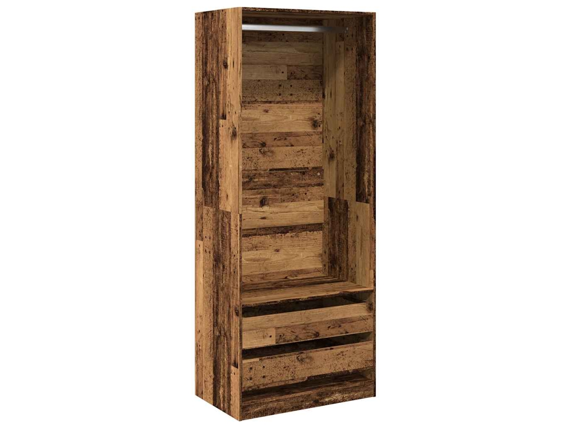 Armario de madera antigua MAISON EXCLUSIVE en derivados de la madera 80x50x200 cm