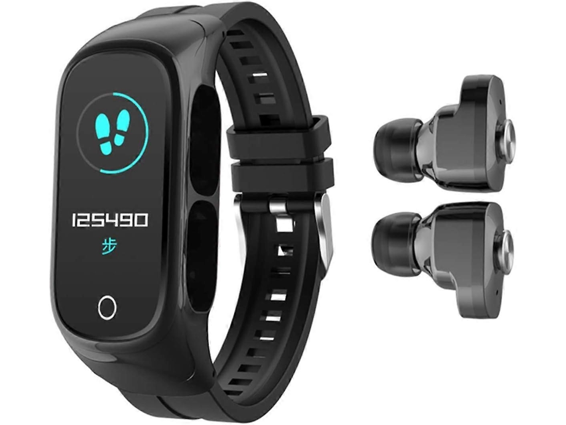 Reloj inteligente TWS 2 en 1 con auriculares inalámbricos Bluetooth 5.0, podómetro, contador de calorías y monitor de frecuencia cardíaca. Ly Ebike