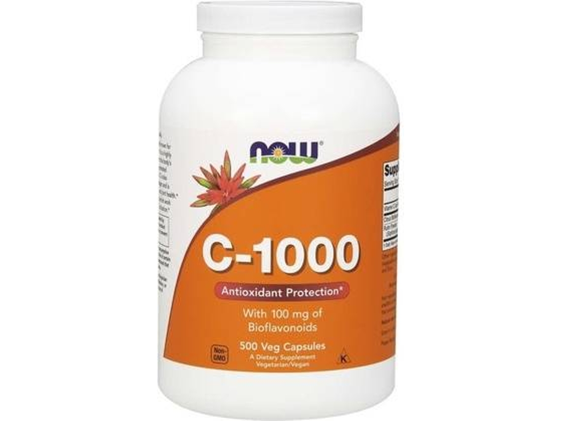 Complemento Alimentar NOW Vitamina C- (500 cápsulas vegetais)