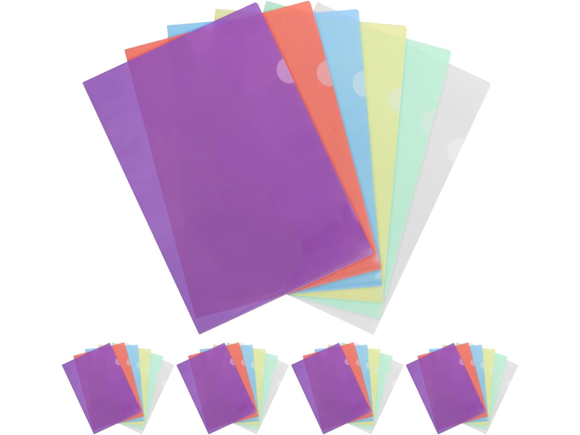 Paquete De 30 Fundas Transparentes Impermeables Para Documentos Tamaño A4 Con Apertura Lateral.