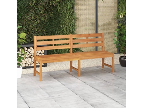Banco de jardín VIDAXL Marrón Teca (180x59x90 cm)