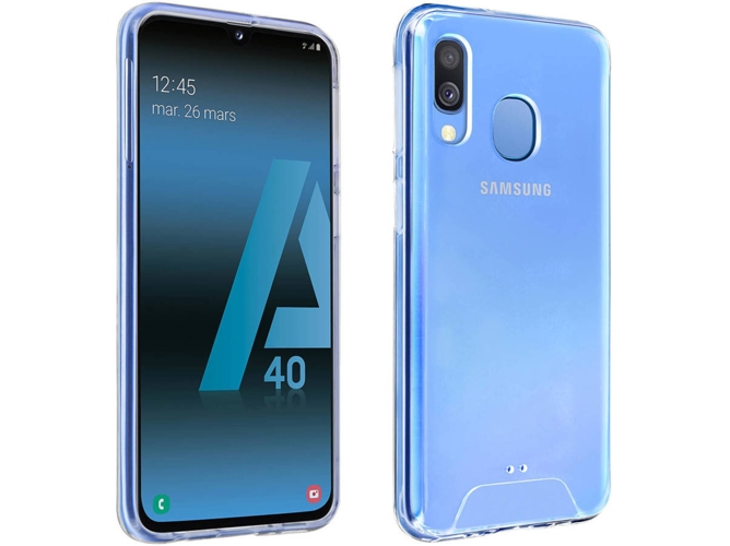 Carcasa Samsung Galaxy A40 AVIZAR Cristal Bimateria Transparente