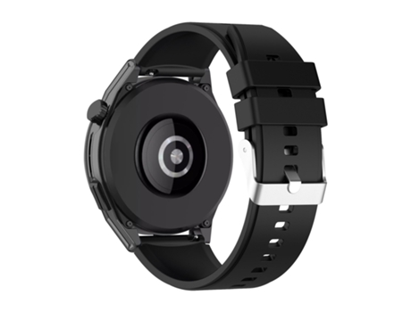 Correa Huawei Watch GT Runner Hebilla plateada Silicona reforzada Negro AVIZAR