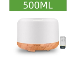 Humidificador (marrón Claro, 500 Ml) Con Aromaterapia, 500/1000 Ml, Recargable Por Usb.