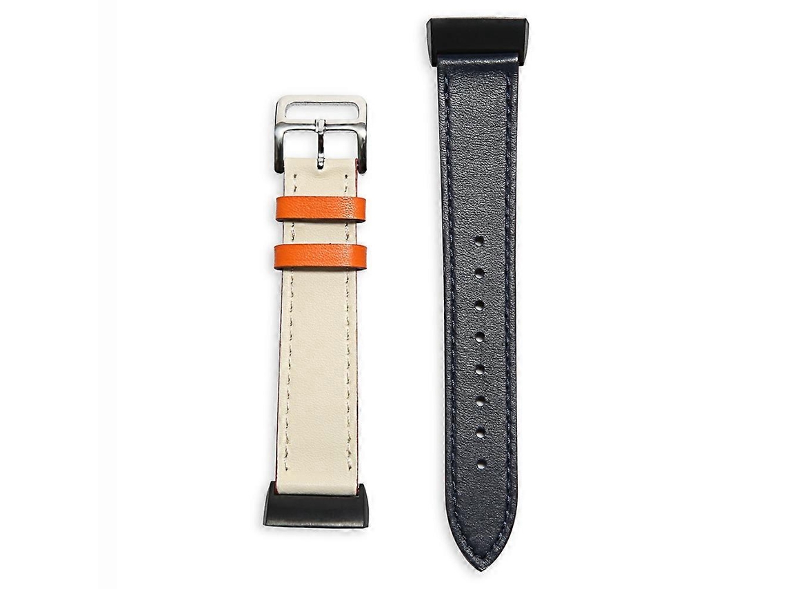 Correa de repuesto ajustable de cuero genuino para reloj inteligente Fitbit Charge 6/5 Ly Ebike