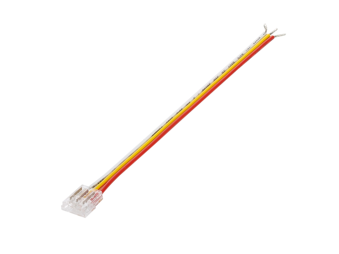 Conector Hipopótamo con cable para Tira LED CCT 24V DC COB IP20 Ancho 10mm LEDKIA