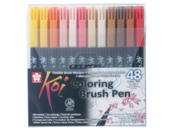Bolígrafo Pincel SAKURA Koi Coloring Brush Caja con 48