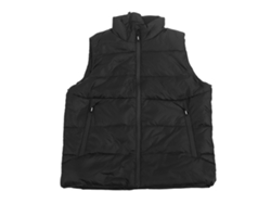 Chaleco eléctrico de invierno USB para hombre y mujer, negro, talla grande.
