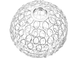 Pantalla De Lámpara De Globo De Alambre Plateado, Protector Para Lámpara De Hierro Forjado, Crea Un