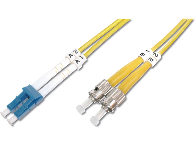 Cable Fibra Óptica DIGITUS (10 m - Amarillo)