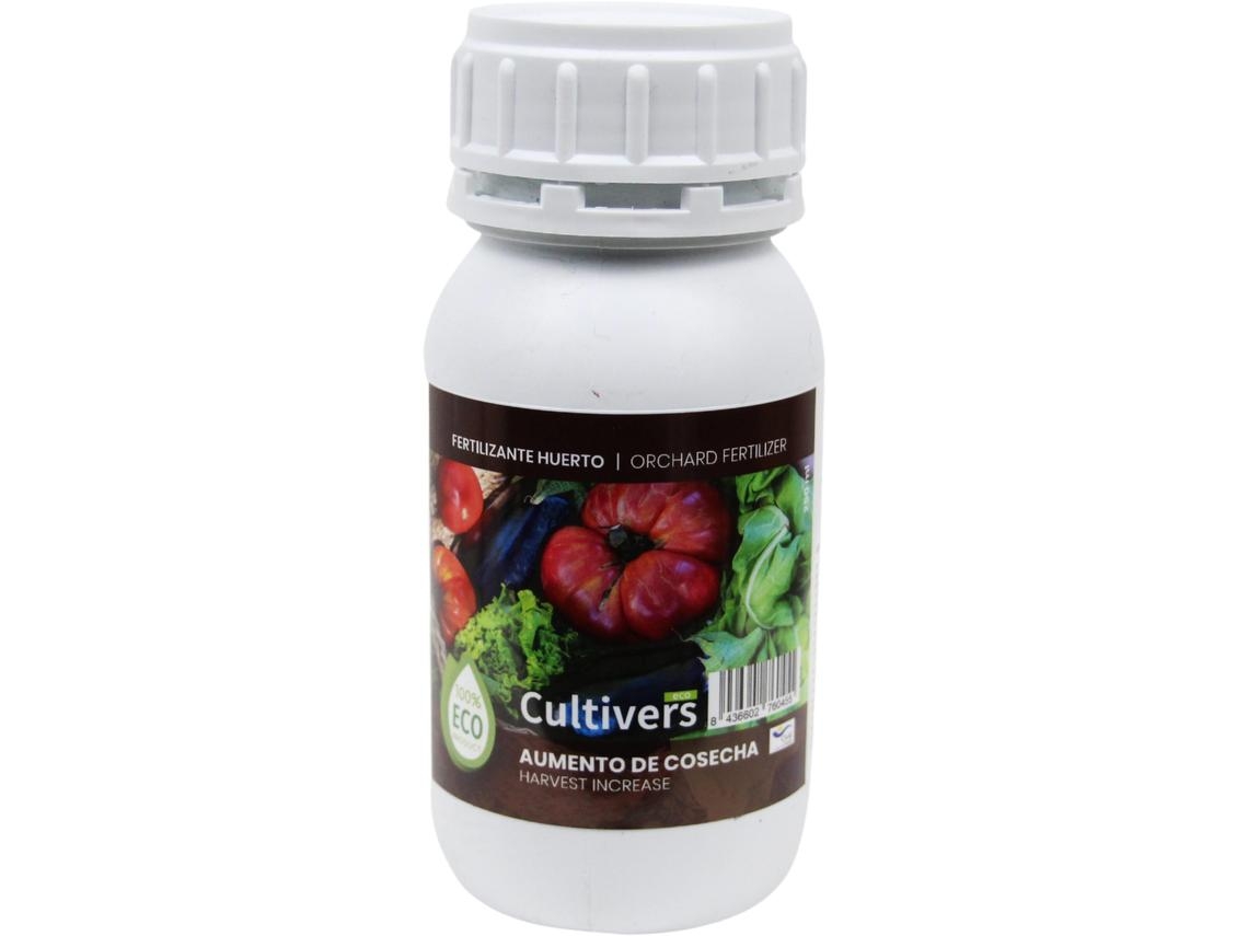 CULTIVERS Fertilizante Huerto Ecológico 250 ml Abono Líquido para Hortalizas 100% Orgánico y Natural. Mejor Sabor, Mayor Calidad