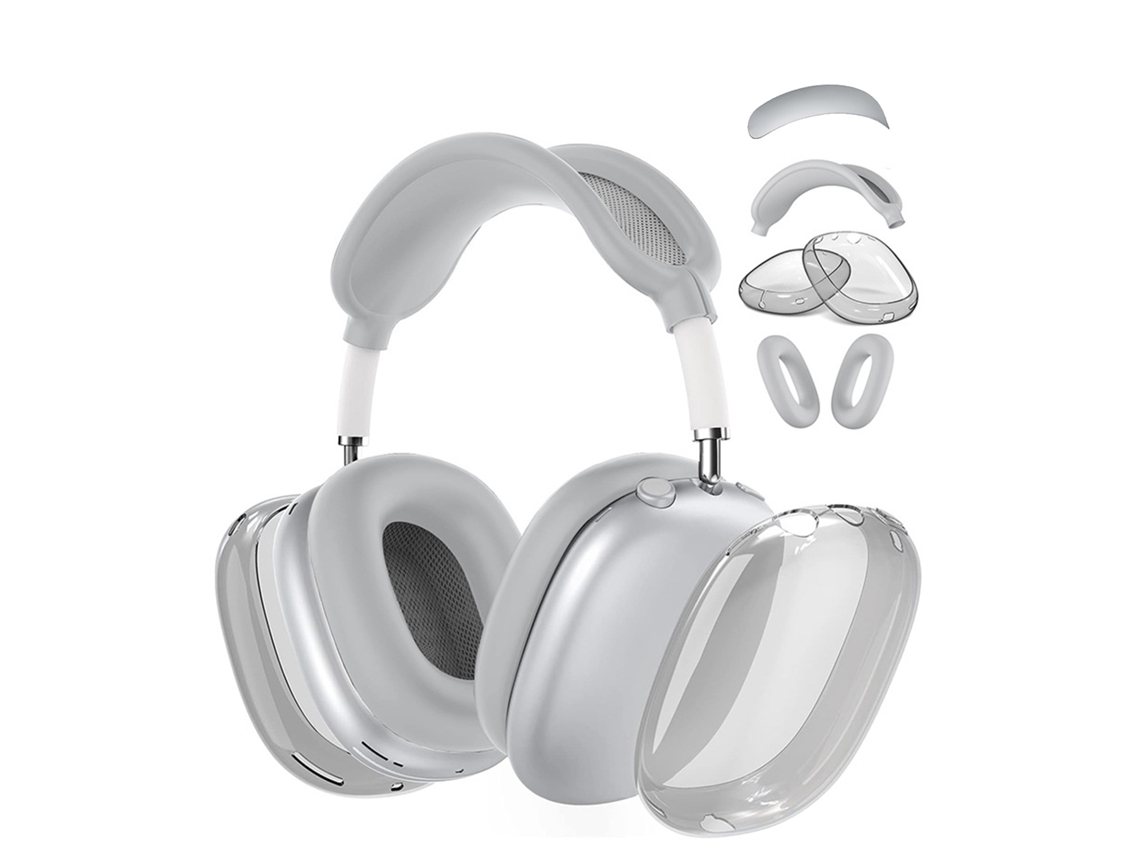 Funda De Silicona Para Airpods Max, Tpu Suave, Resistente A Golpes Y Arañazos, Juego De 4 Piezas. Gris Czhhmart