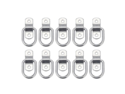 10 Anclajes Anillas D De Acero Para Cargas En Camiones Kayaks Atv Barcos Remolques Anticorrosivos 10 Piezas Plata