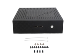 Caja De Ordenador De Escritorio Con Buena Disipación De Calor, Compacta, Negra, Mini Caja Htpc Itx