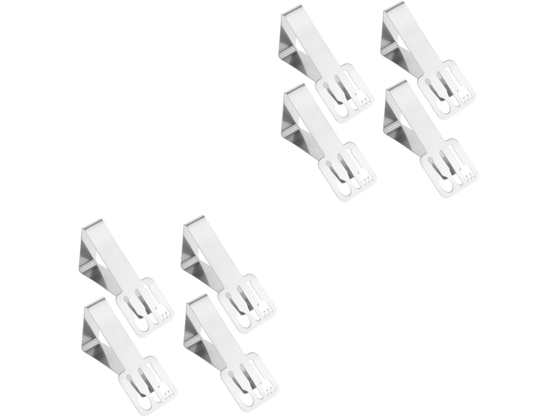 Juego De 2 Abrazaderas De Acero Inoxidable Para Mesa De Camping (4 Piezas)