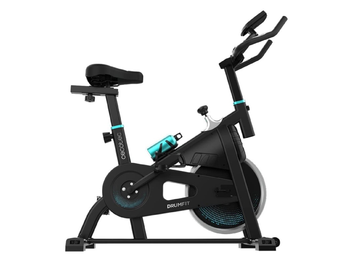 Bicicleta estática Drumfit Indoor 10000 Race CECOTEC (115x54x98 cm - Negra - Acero)