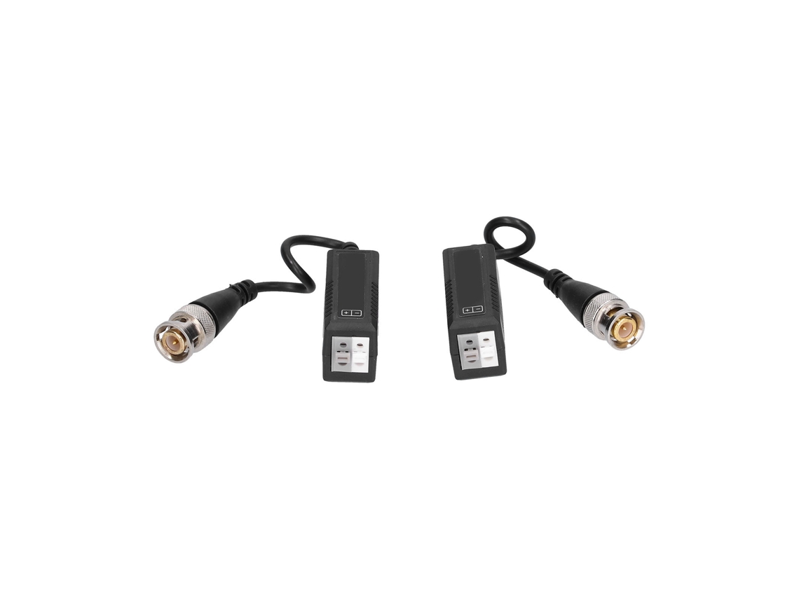 2pcs Transmissor De Par Trançado Passivo 1080p Anti-interferência Bnc Para Sinal Ahd/hdcvi/hdtvi