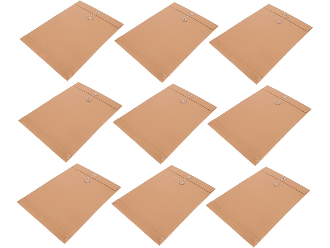 50 Carpetas Vacías De Papel Kraft Para Documentos, Elegante Organizador De Escritorio.