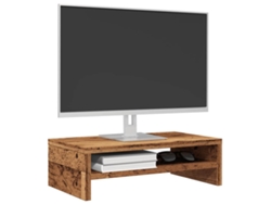 Soporte Pantalla Madera Contrachapada Madera Vieja 42x24x13 Cm