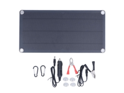 Cargador De Panel Solar Ligero E Impermeable Ip65 De 12 V Y 10 W Para El Hogar, El Coche Y El Barco.