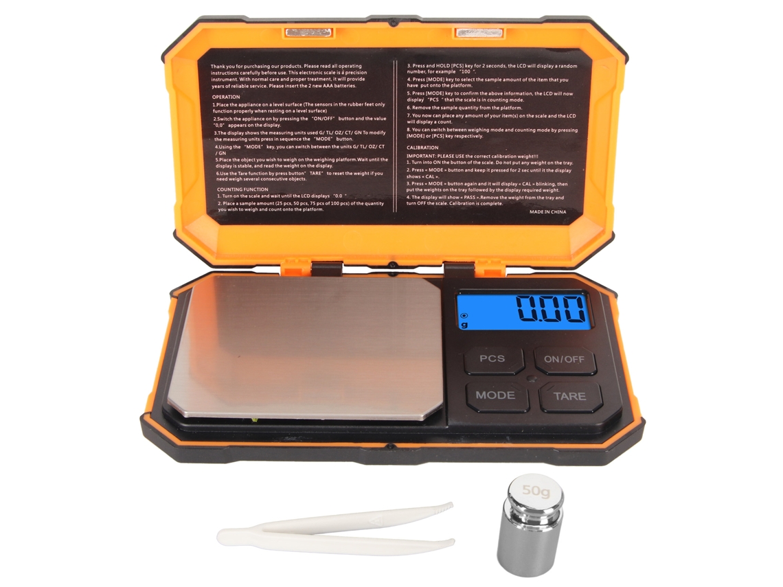 Balanza Digital De Joyería 500g 0.01g Con Pantalla Lcd, 5 Modos De Unidad Para Granos Hierbas Monedas