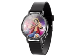 Reloj infantil de Luffy de One Piece, figura de acción de anime, puño de fuego de Ace, reloj analógico de cuarzo para niños y niñas, regalo ideal.
