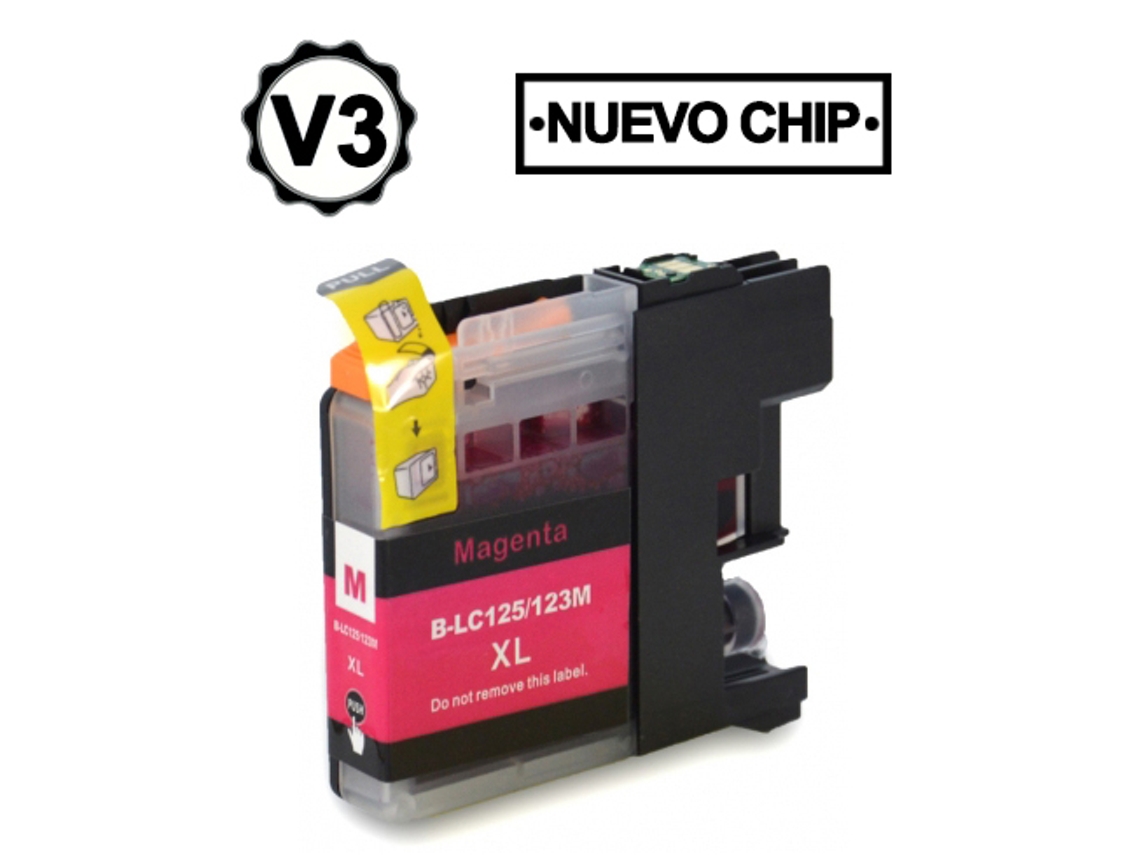 Brother Lc123Xl/Lc121Xl Magenta Cartucho de Tinta GENERICO Reemplaza Lc123M/Lc121M