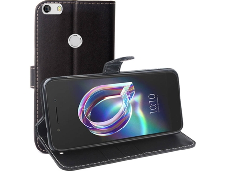 Carcasa Alcatel Idol 5 Multi4you Libro Cartera Negro