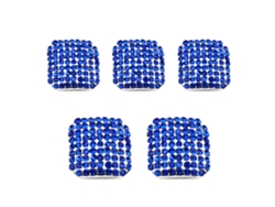 Uñas Postizas Para Los Pies Con Diamantes De Imitación Azules Para Decoración De Uñas Y Manicura Casera.