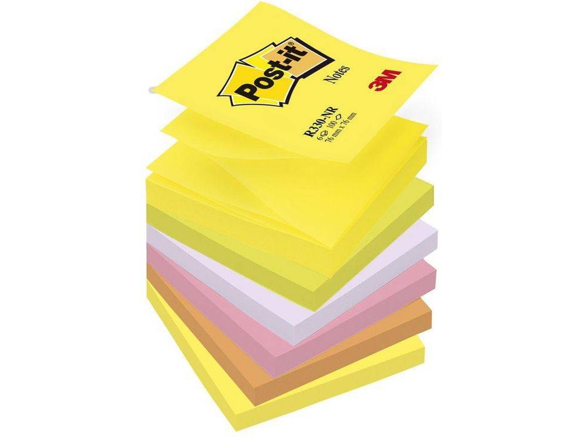 Bloc de Notas POST-IT® Z-Notes (7.6 x 7.6 cm - 100 Hojas)